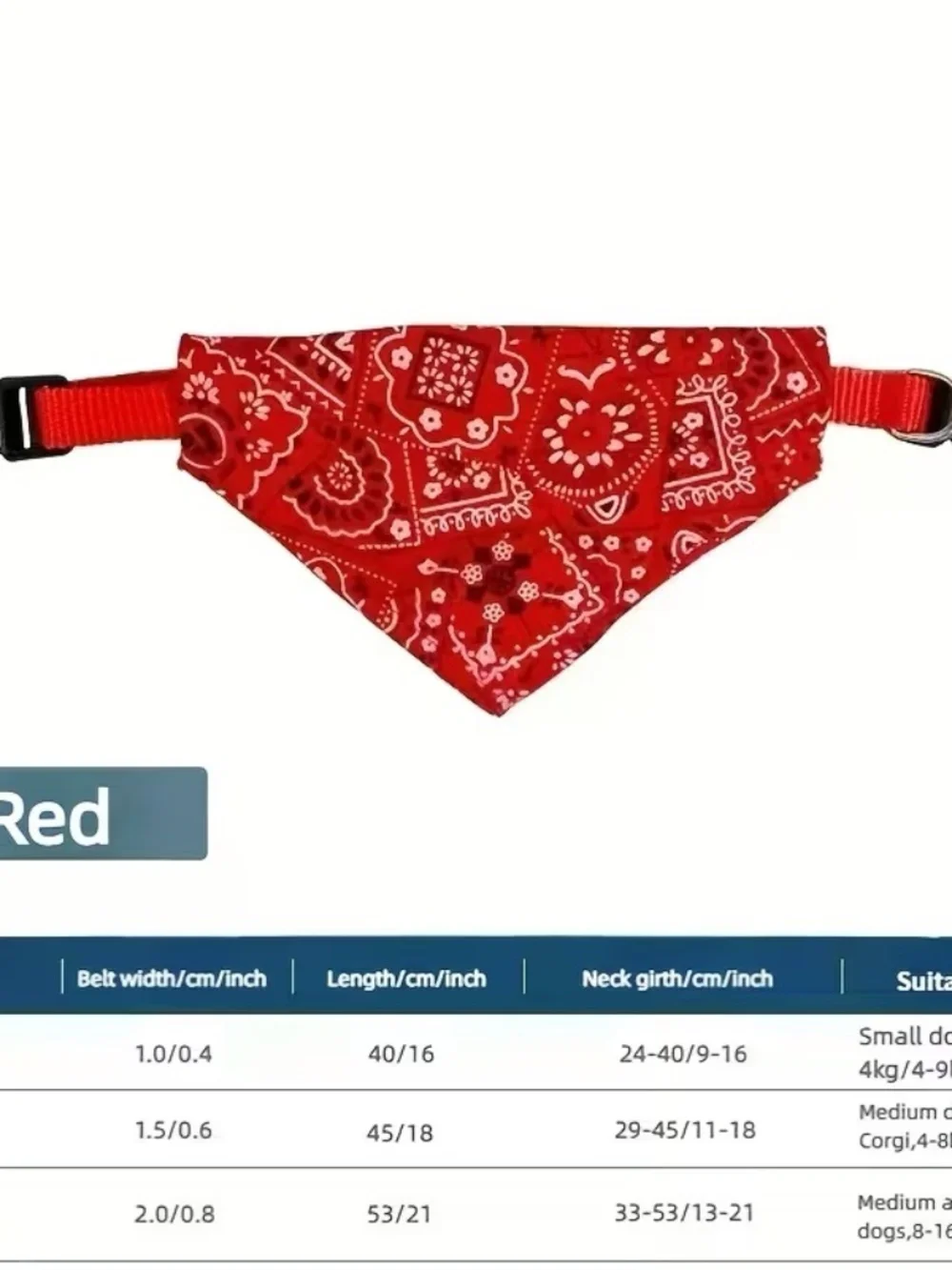 Dog Bandana 4pcs